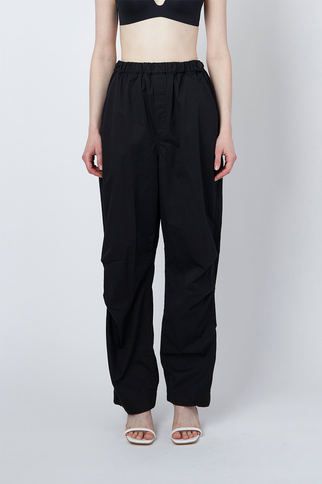 Cotton roll up trousers