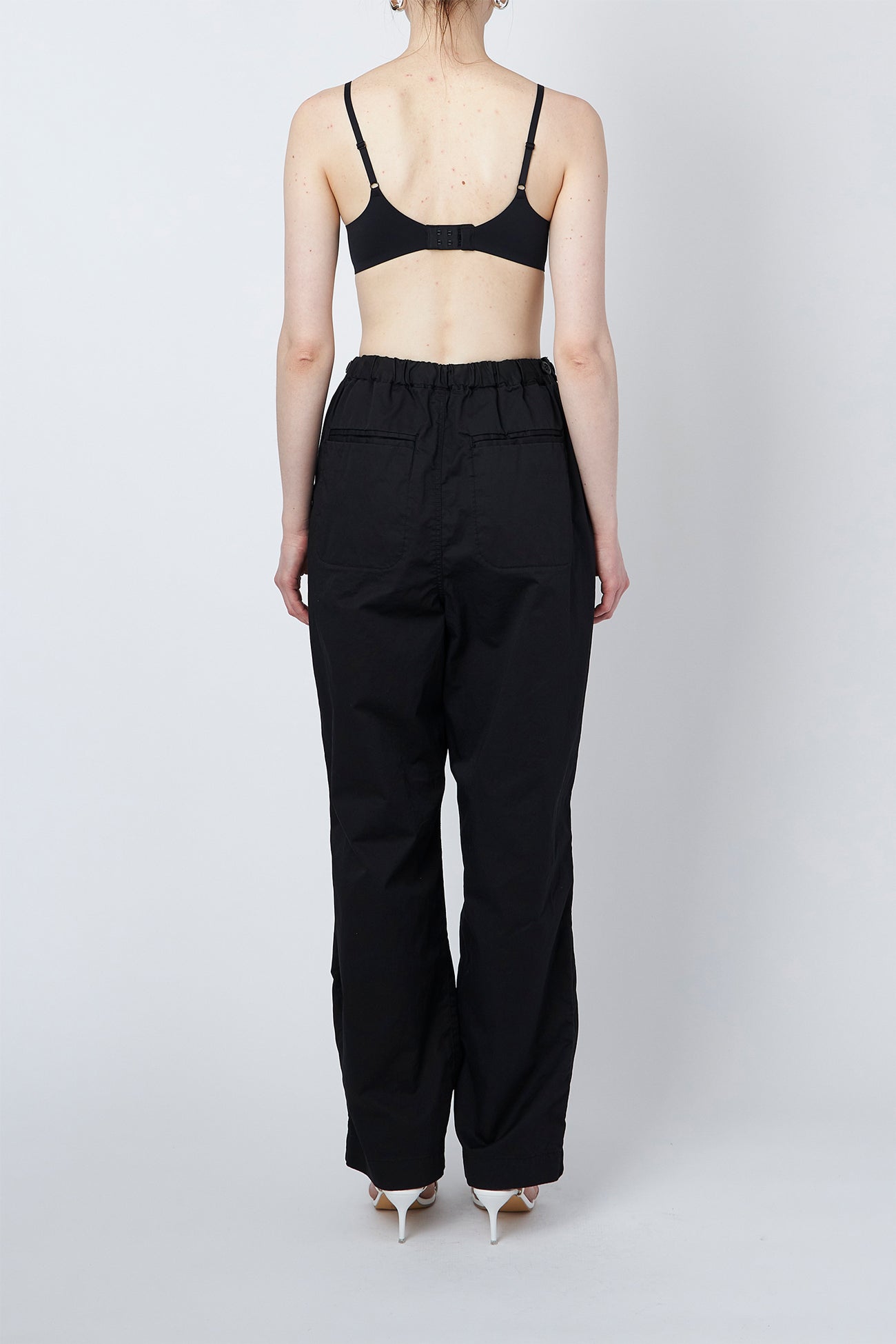 Cotton roll up trousers