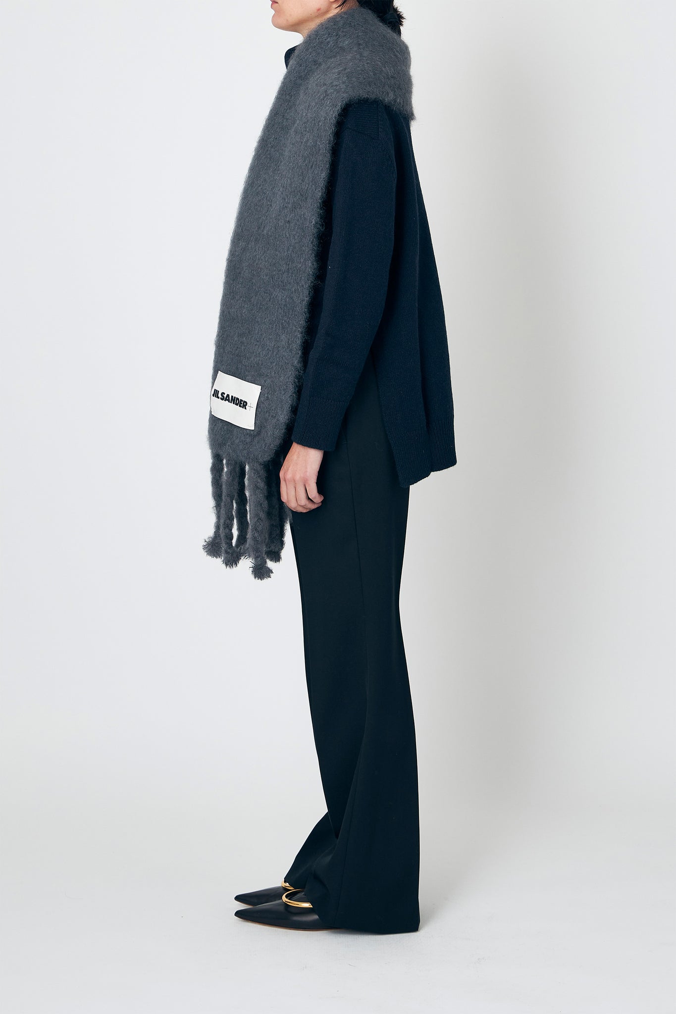 PLUS PLAIN SCARF LABEL JILSANDER – ATELIERMO