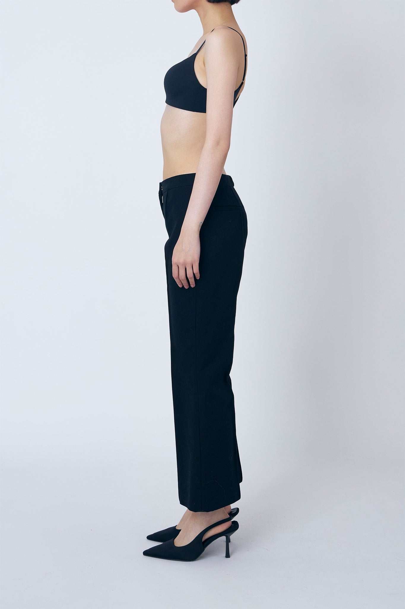 HIGH WAIST CROPPED TROUSER