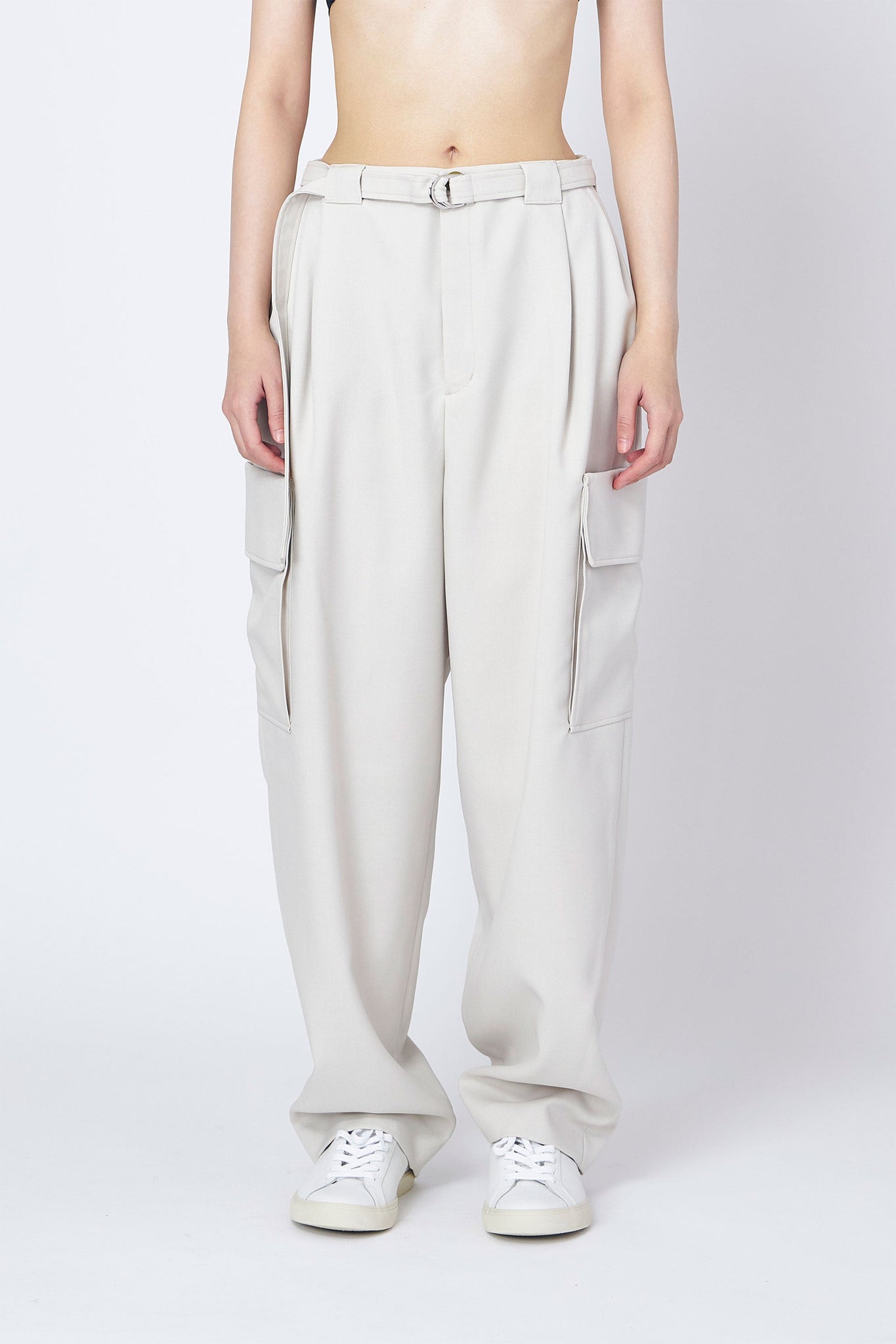 WOOL LIKE BAND TROUSER