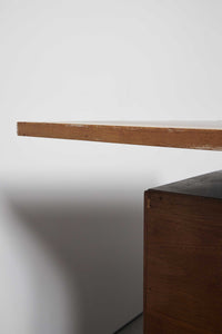 WOODEN DESK　SINGLE PEDESTAL