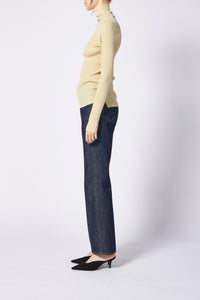 SUPER FINE WOOL HIGH GAUGE RIB KNIT TURTLE