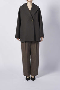 MELTON COCOON COAT