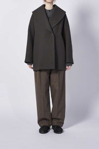 MELTON COCOON COAT