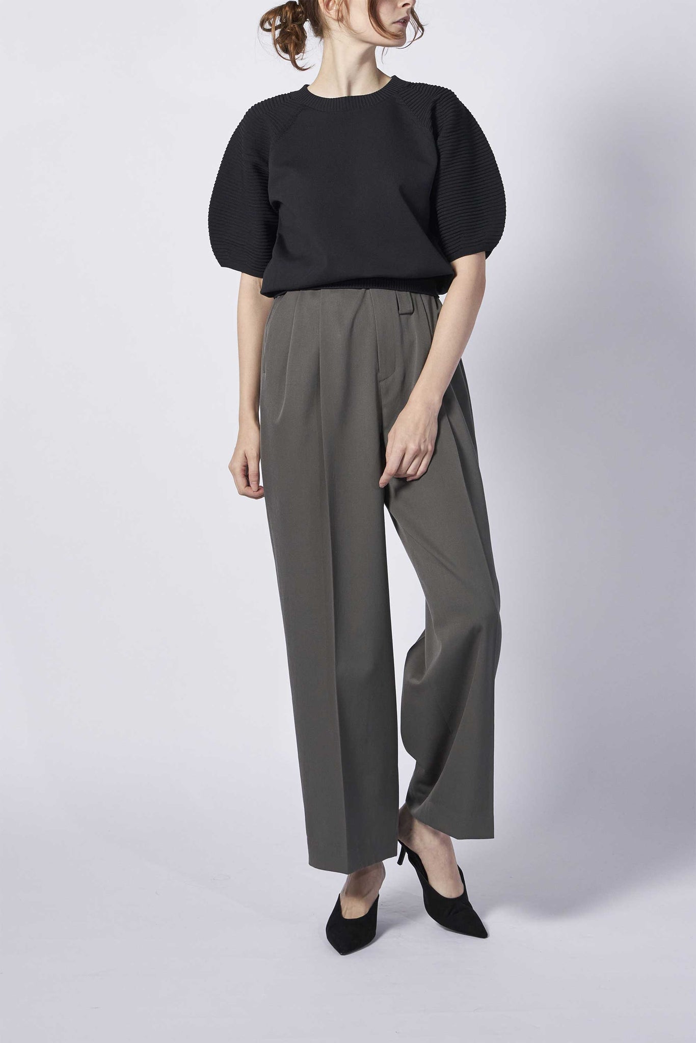 WOOL BAND PANTS