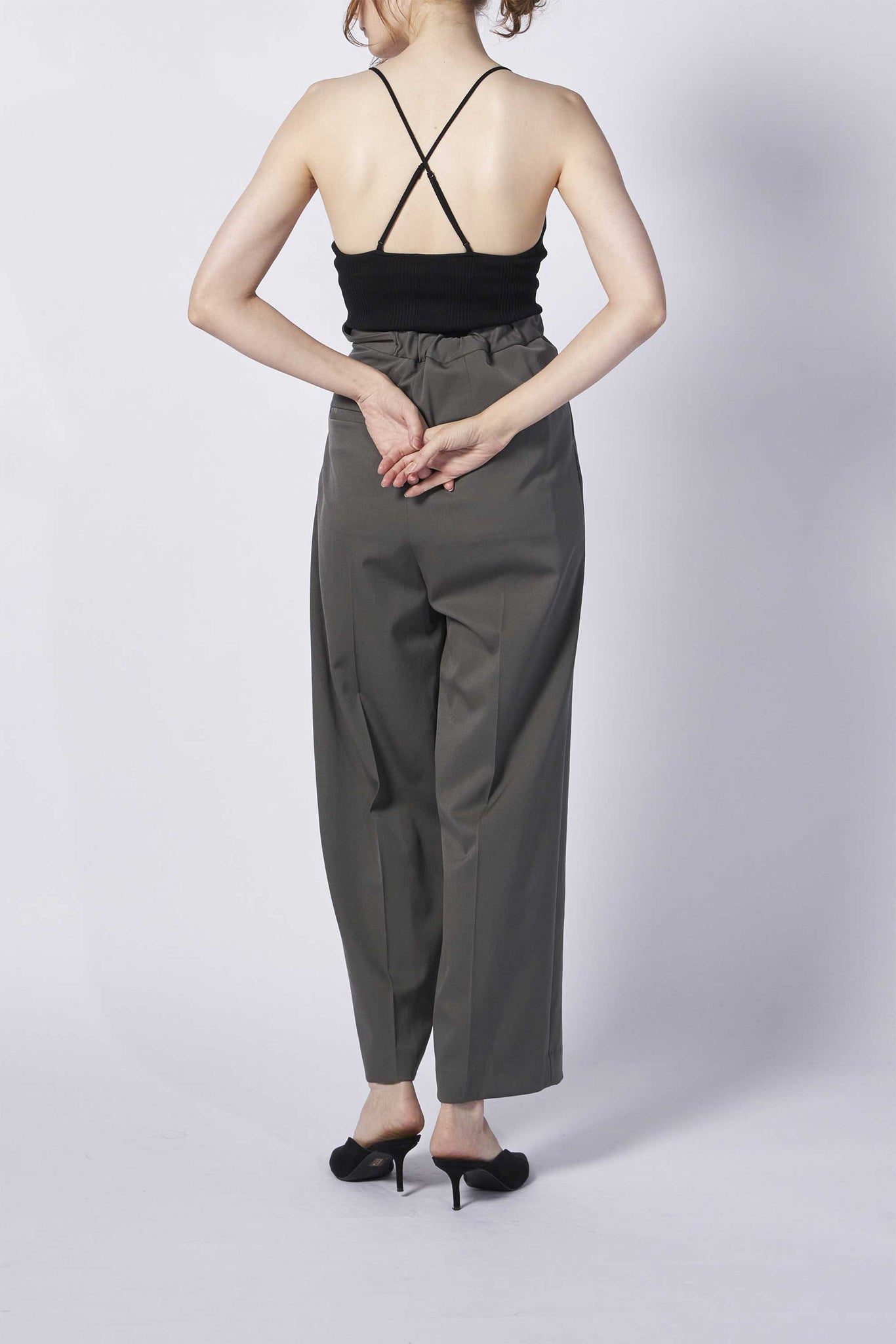 WOOL BAND PANTS