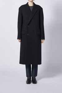 SPONGE WOOL MELTON CHESTERFIELD COAT