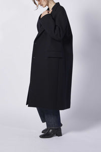 SPONGE WOOL MELTON CHESTERFIELD COAT