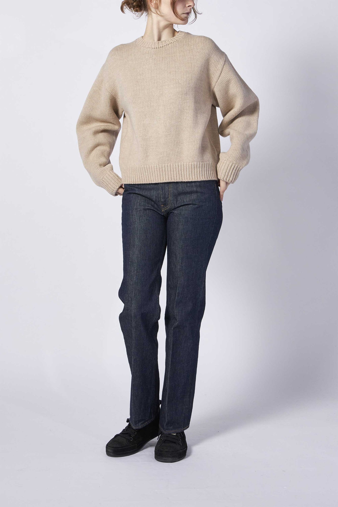 WOOL SOFT CORD KNIT P/O