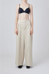 FRONT TUCK WIDE PANTS