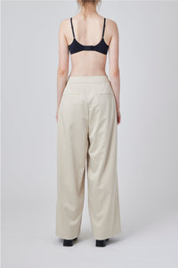 FRONT TUCK WIDE PANTS