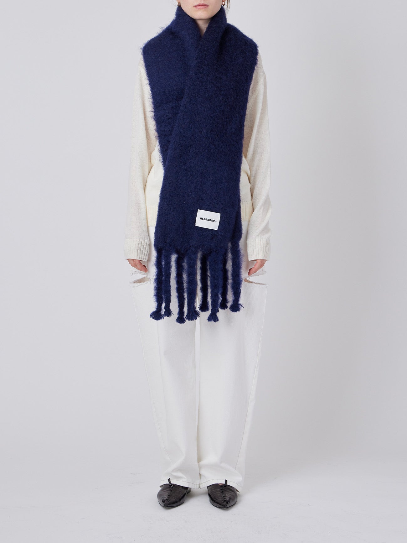 PLUS PLAIN SCARF LABEL JILSANDER – ATELIERMO